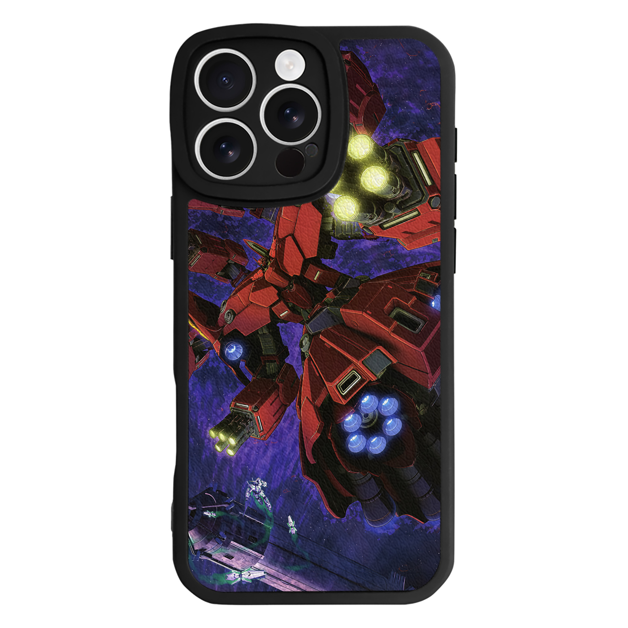 （画像用） 機動戦士ガンダム Mobile Suit Gundam 【iPhone 16シリーズ対応】シリコンスマホケース（レザー調） 材質：シリコン